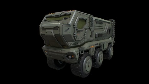 Typhoon futuristic military armored truck