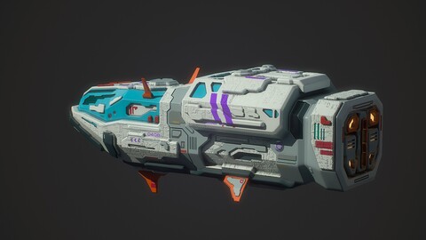 Sci fi expedition spaceship