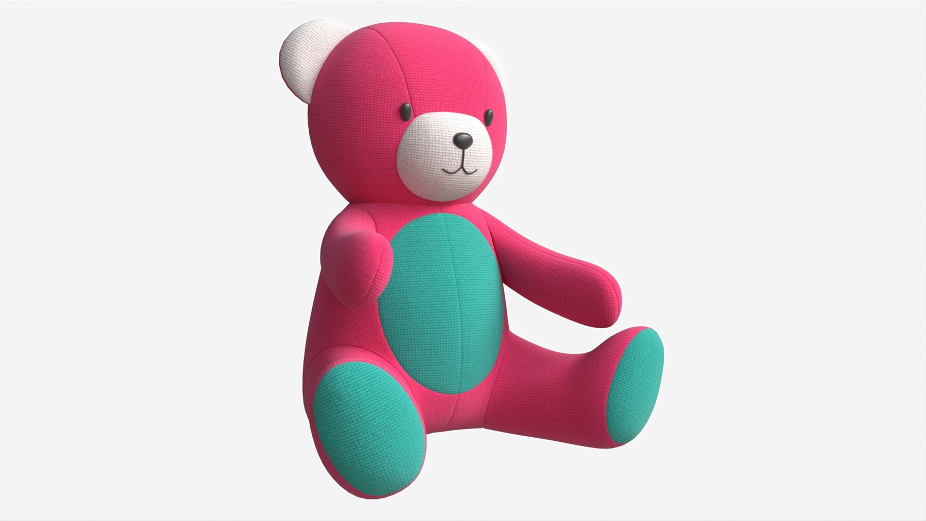 Fluffy Teddy Bear - Blender | 3D model