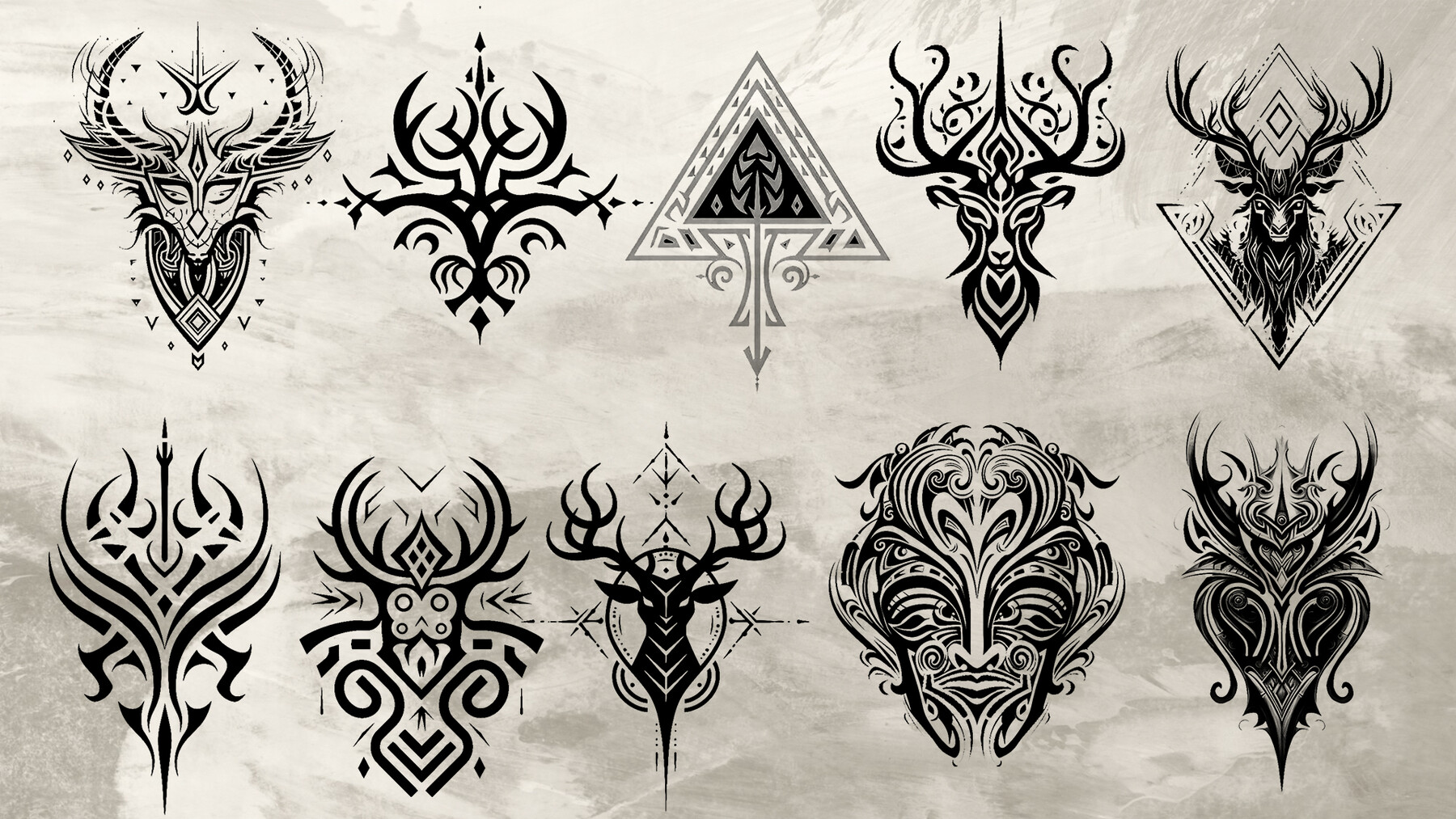 ArtStation - 90 Ornament Tattoo (PNG Files)-4K- High Quality | Artworks