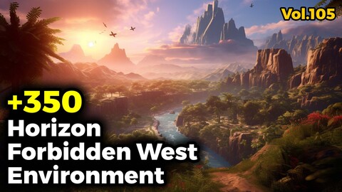 +350 Horizon Forbidden West Environment Concept (4k) | Vol_105