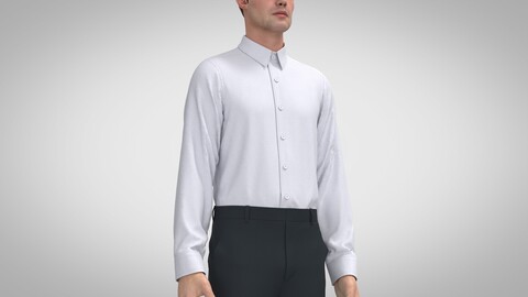 Dress Shirt, Marvelous Designer, Clo +obj, fbx