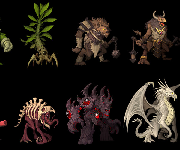 ArtStation - RPG Monster Pack 22 | Game Assets