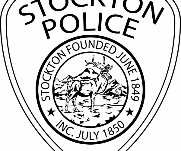 ArtStation - STOCKTON POLICE PATCH VECTOR FILE Black white vector ...