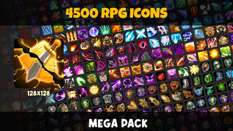 4500 RPG Skill Icons