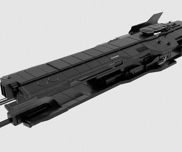 ArtStation - UNSC Strident Class Heavy Frigate | Game Assets