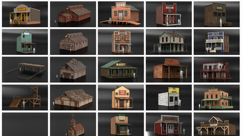 West Wild Building Set 01