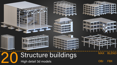 20-Structure buildings -Kitbash -vol.01