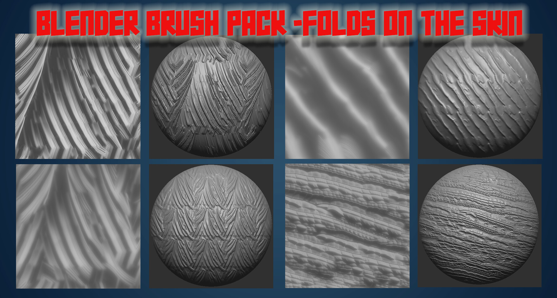 ArtStation - Zbrush & Blender Brush Pack Set 1