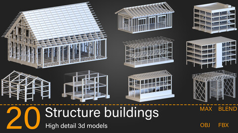 20-Structure buildings -Kitbash -vol.02