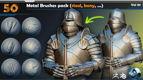 Metal Brushes (steel, bony, ...)  Vol 01