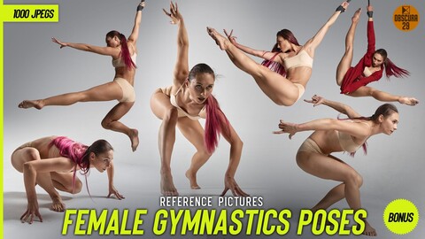 1000 Female Gymnastics Poses Reference Pictures