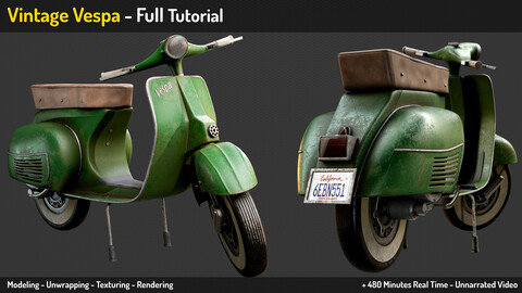 Vintage Vespa - Full Tutorial