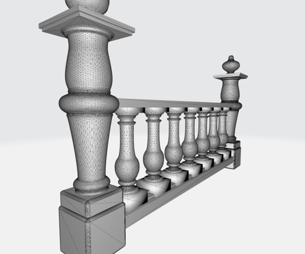 Artstation Captivating Balustrade 3d Renders Inspiring Virtual Designs In High Resolution