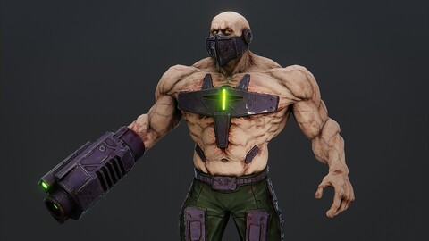 Toxic cyborg  character