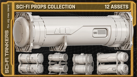 SCI-FI Props Collection TANKERS