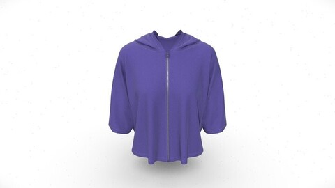 Women Fashion Hooded Windbreaker Jacket