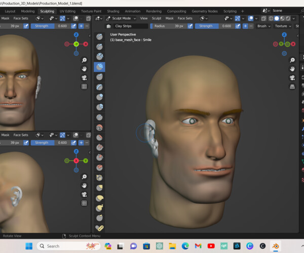 Artstation - Free Realistic Face-rigged Male 3d Model 