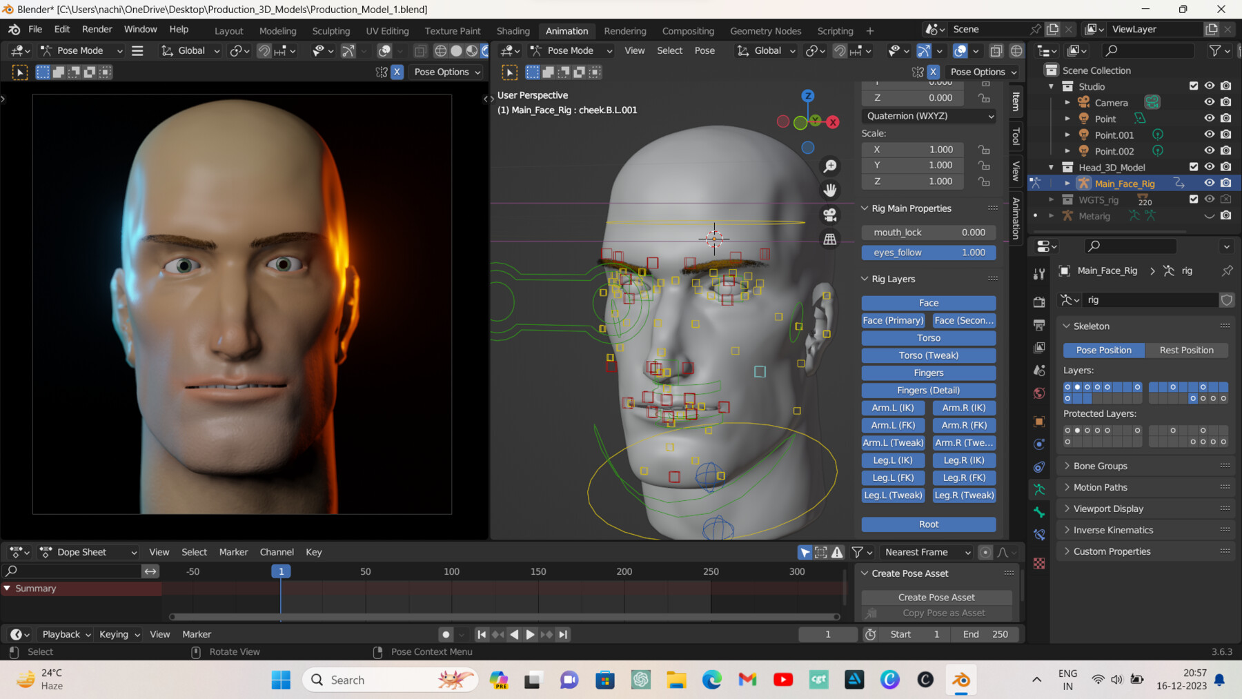 ArtStation - FREE Realistic Face-Rigged Male 3D Model | Resources