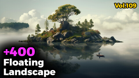 +400 Floating Landscape (4k) | Vol_109