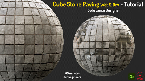 Cube Stone Paving in Substance Designer