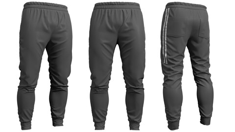 Sport Pants (Marvelous Designer / Clo 3D project+OBJ)