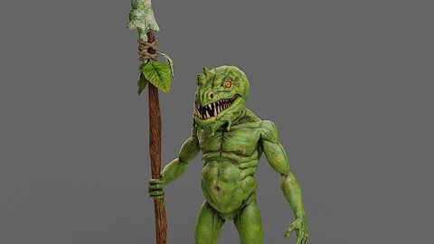 Swamp goblin fantasy character