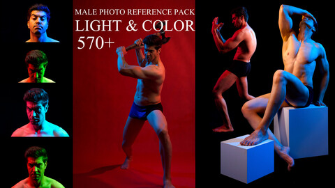 ArtStation - Male and Female Body Photo Reference Pack For Artists 476  JPEGs