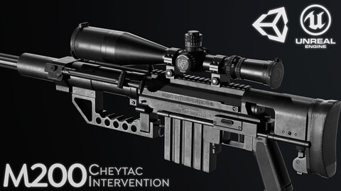 M200 Cheytac Intervention (PBR Game Ready - Sniper / Precision)