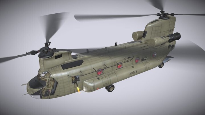 ArtStation - Chinook CH-47F Australian Army | Game Assets