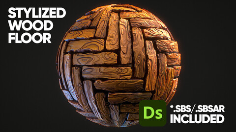 Stylized Wood Floor Material