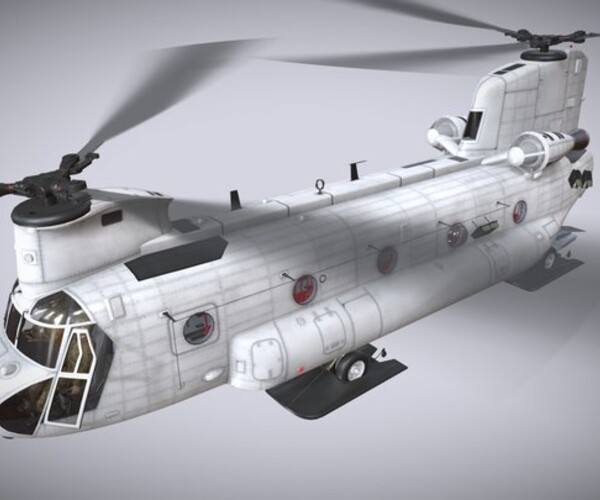 ArtStation - Chinook CH-47 Blank Livery | Game Assets