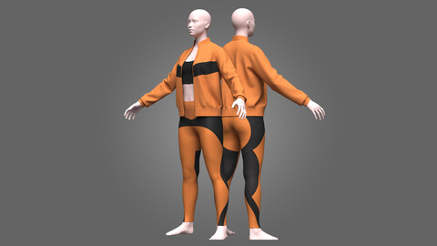 Women Activewear 3d Model