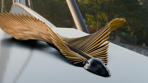 Kinetic Parametric Stingray Sculpture