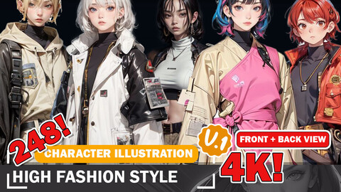 248 Elegant High Fashion Styles in 4K - Design Reference Art V1