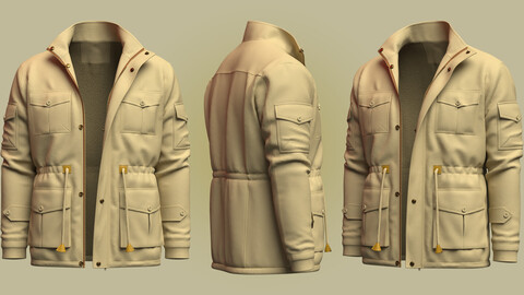 Winter Jacket 3d Model