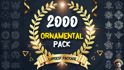 2000 SUPER ORNAMENTAL MEGAPCK - KING OF ORNAMENTS BRUSH - | 30 % OFF THIS WEEK |