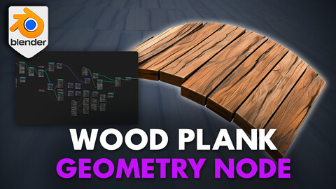 Blender 4 Wooden Planks Geometry Node