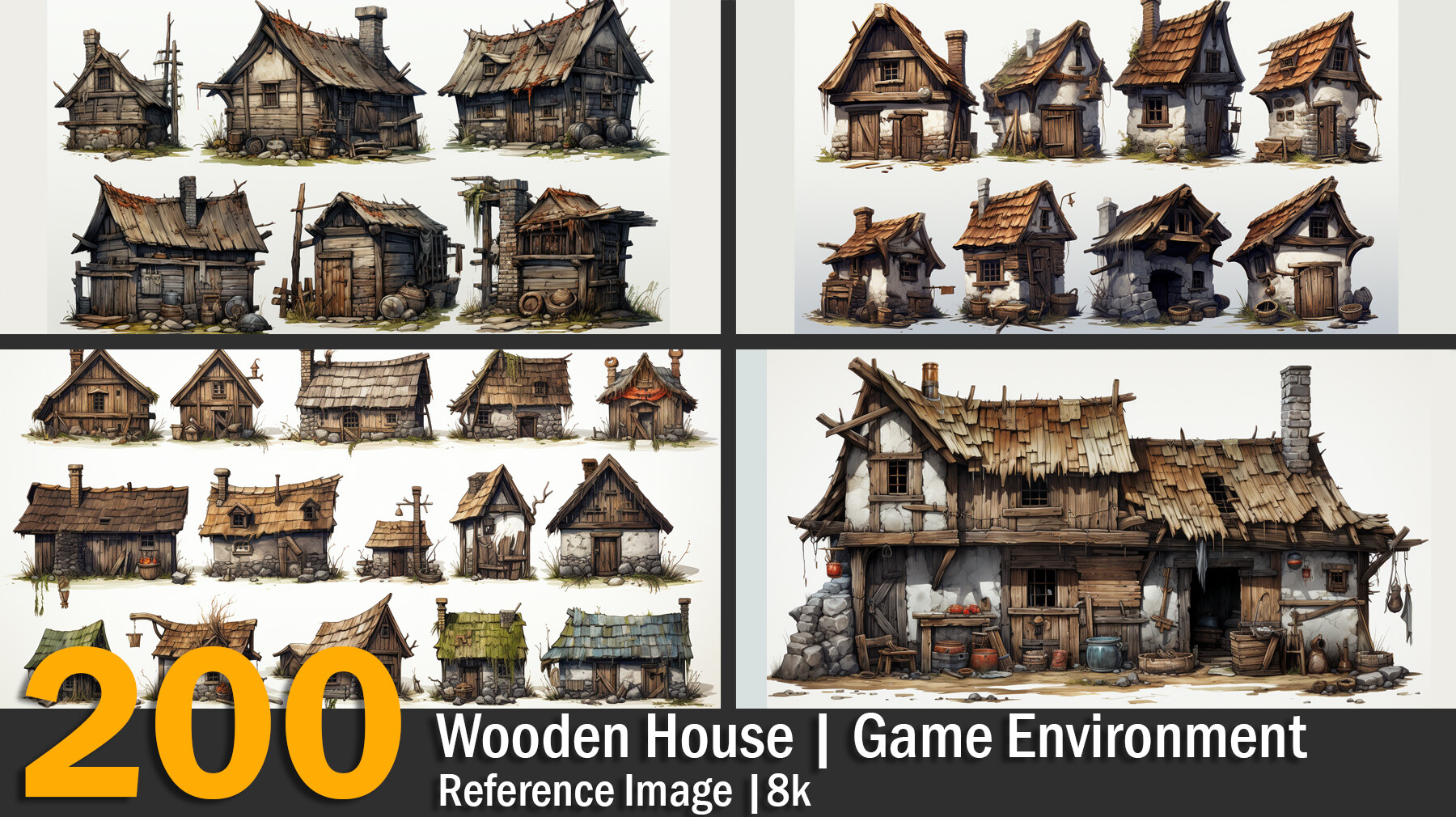 ArtStation - Wooden House | Game Environment | Reference Images | 8K ...