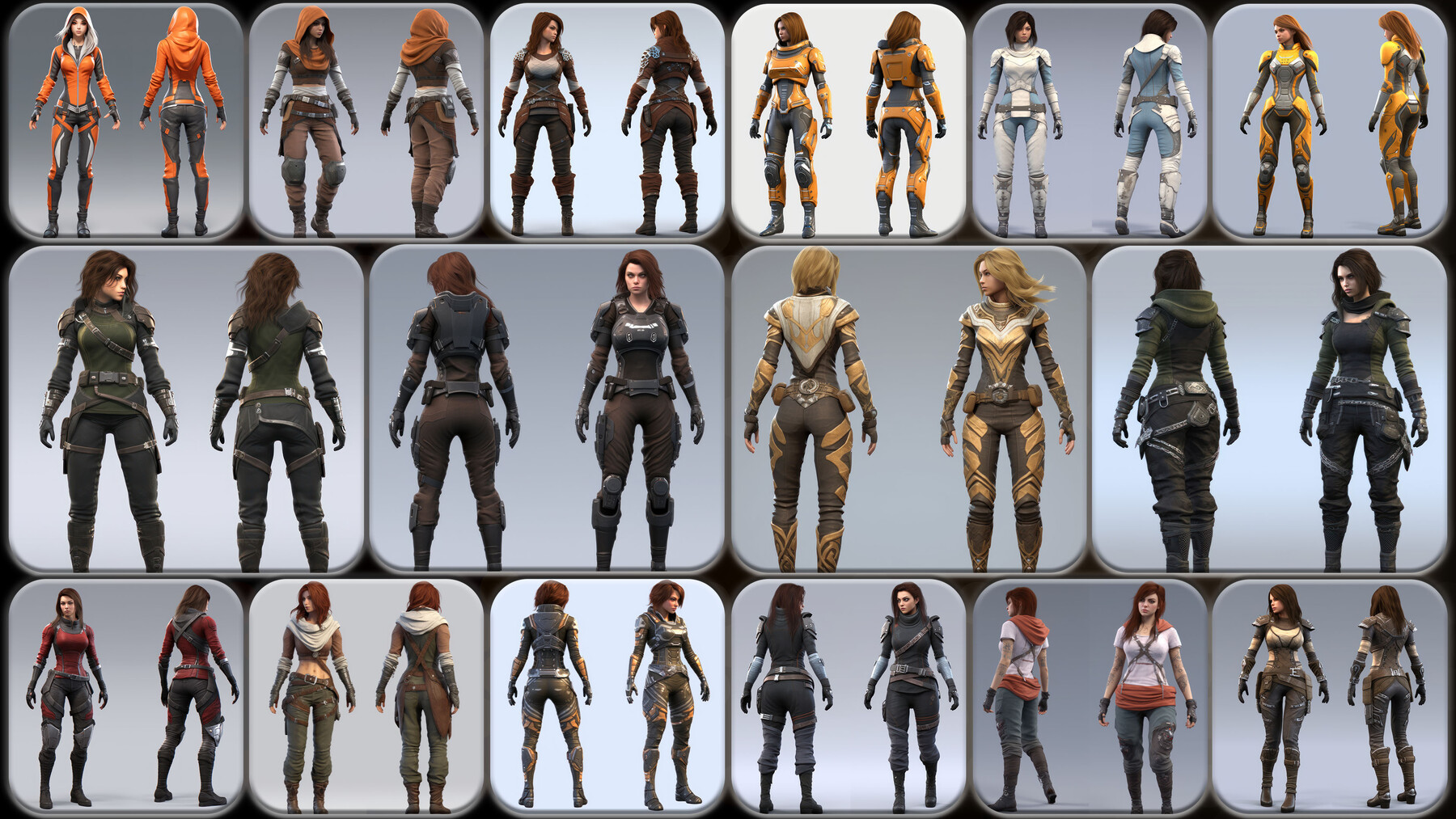 ArtStation - 200 Feminine Paragon Outfit Reference Pack | 4K | v.248 ...