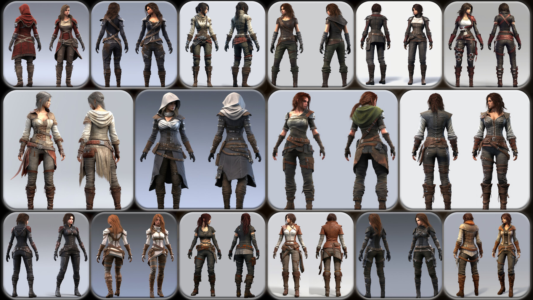 ArtStation - 200 Feminine Reaver Outfit Reference Pack | 4K | v.250 ...