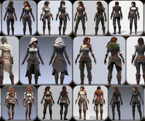 ArtStation - 200 Feminine Reaver Outfit Reference Pack | 4K | v.250 ...