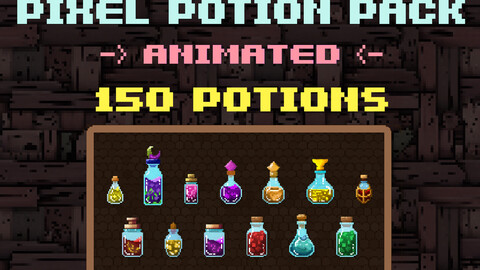 Pixel Art Potion Pack - Animated