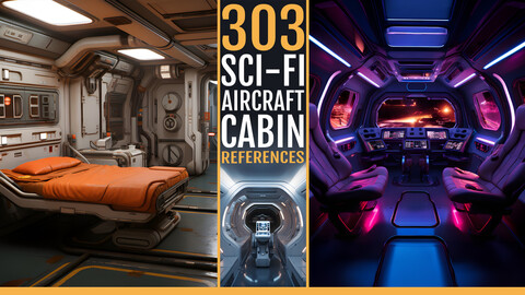 303 Sci-fi Aircraft Cabin