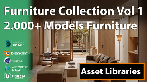 2000+ Models furniture | Asset Libraries | Vol 1