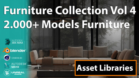 2000+ Models furniture | Asset Libraries | Vol 4