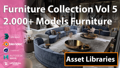 2000+ Models furniture | Asset Libraries | Vol 5