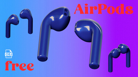 Apple AirPods 3D FREE