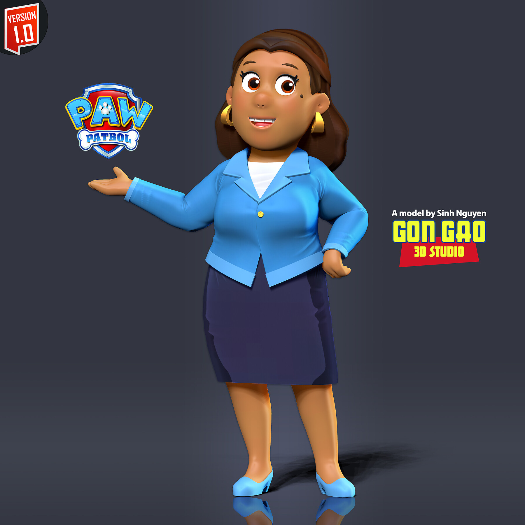 ArtStation - Mayor Goodway - Paw Patrol Fanart | Resources