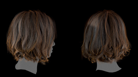 Realtime Medium Length Hairstyle